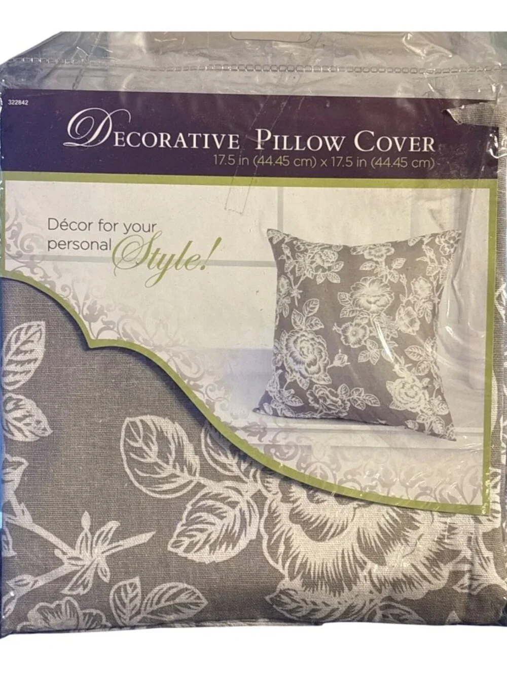 Decorative Throw Pillow Covers Only 17.5″ X 17.5″ Square Polyester Mix 2011 (1)